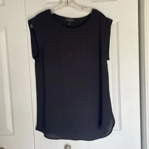 J. Crew Black Scoop Neck Sleeveless Top Women's Size 4 - Picture 13 of 16